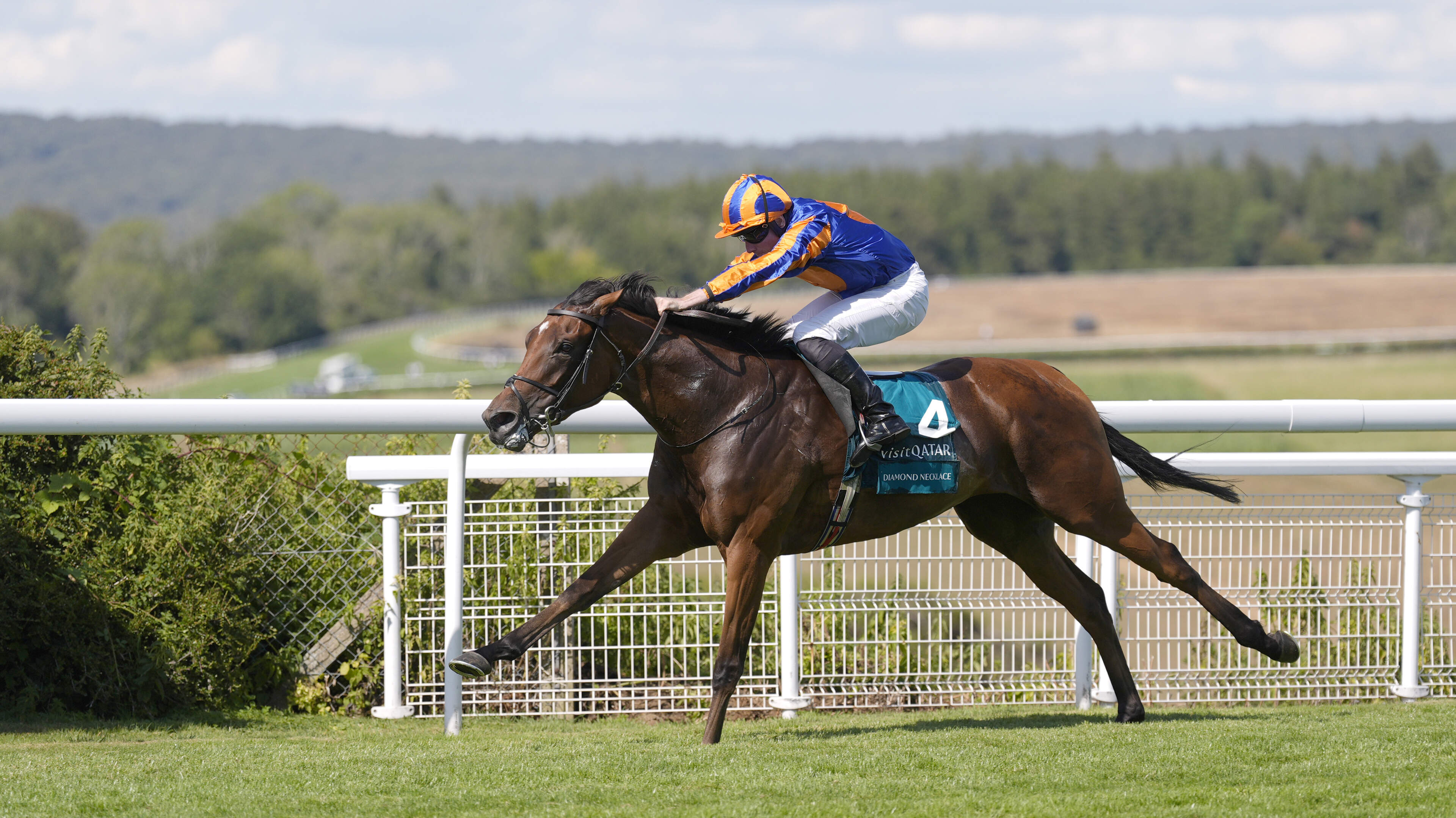 Diamond Necklace sparkles in Goodwood feature as Aidan O’Brien records double and son Joseph also hits the mark